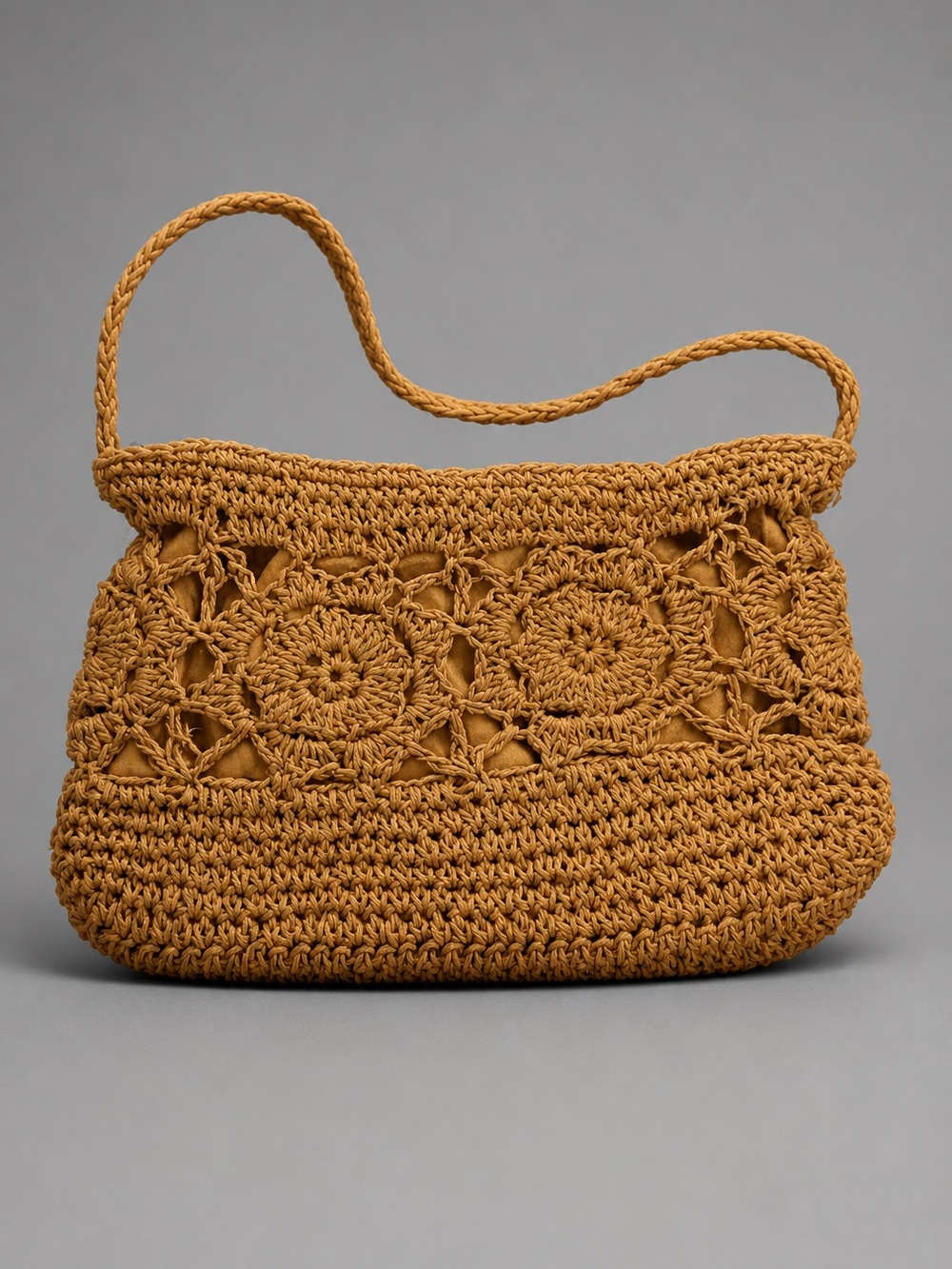 Rope Crochet Shoulder Bag Weekend Brunch Purse